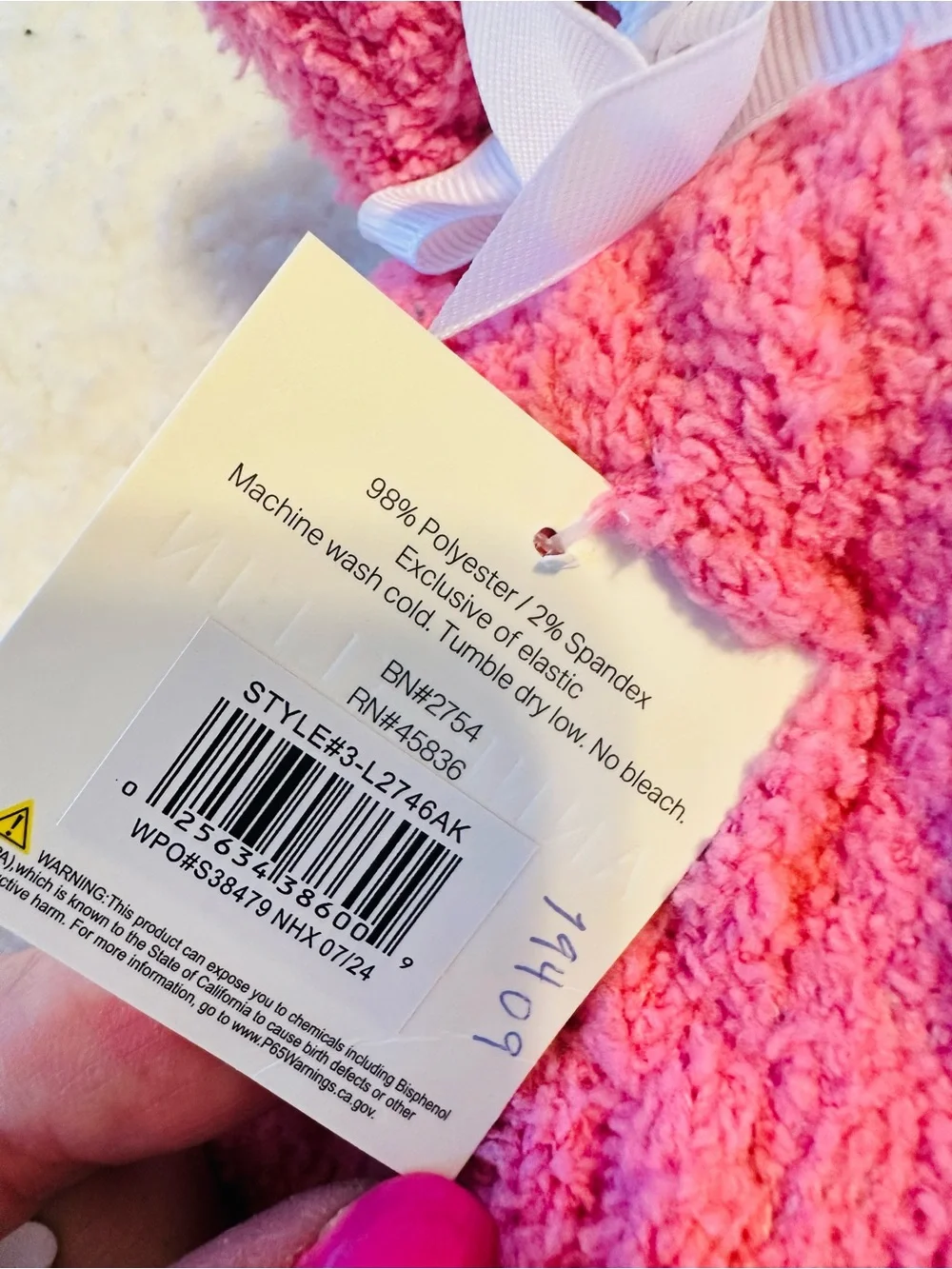 Plush Anne Klein Slipper Socks